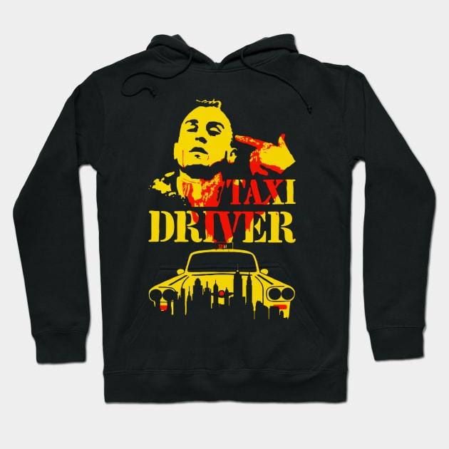 Taxi Driver Hoodie by WouryMiddleAgeDrawing